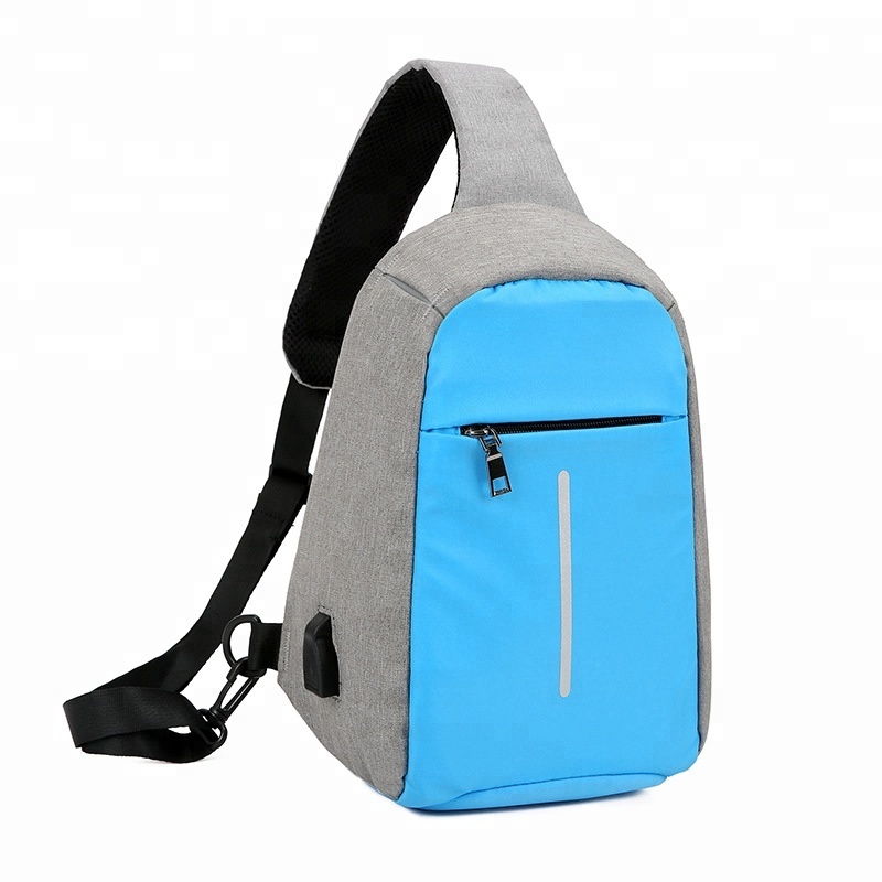 Wholesale Crossbody Back Pack Custom Logo Mens Sports Chest Bag Waterproof Shoulder Sling Bag