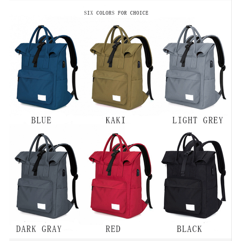 17 inch waterproof polyester school travel custom laptop bag backpack with usb charger