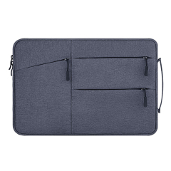Custom Logo Double Layer Thicken Large Capacity Portable Laptop Case Sleeve With Handle