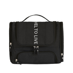 Deluxe Premium Eco Friendly Makeup Cosmetic Bag Hanging Toiletry Bag With Personal Logo