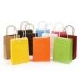 promotional gifts Custom Logo Printed Reusable shopping Kraft Paper Bag with Handles