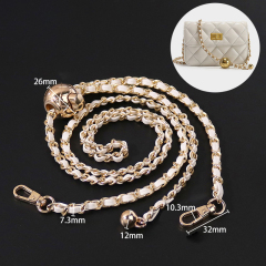 New Designer Multi-color Quality Pu Metal Adjustable Handbag Chain Strap For Women New Designer Multi-color Quality Pu Metal Adjustable Handbag Chain Strap For Women