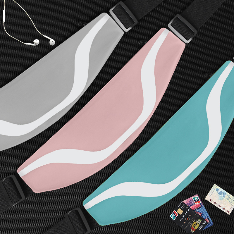 Custom Outdoor Logo Running Hiking Waterproof Small Pink Fanny Pack Waist Bag