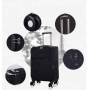 Multi-function Lightweight Luxury Trolly Bag 3 Pieces Soft Suitcase Luggage set