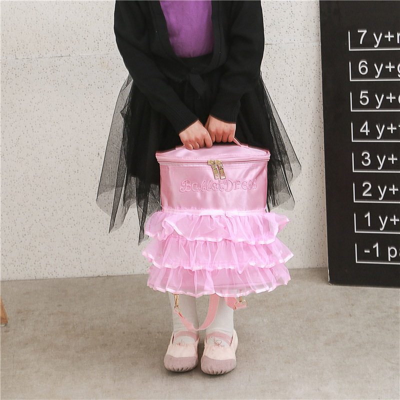 Hot Sale Portable Outdoor Princess School Ballet Dance Bags Pink Backpacks For School Children