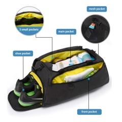 Customized Travel Bags Large Capacity Duffel Bag with Shoe Compartment Waterproof Sport Gym Bags
