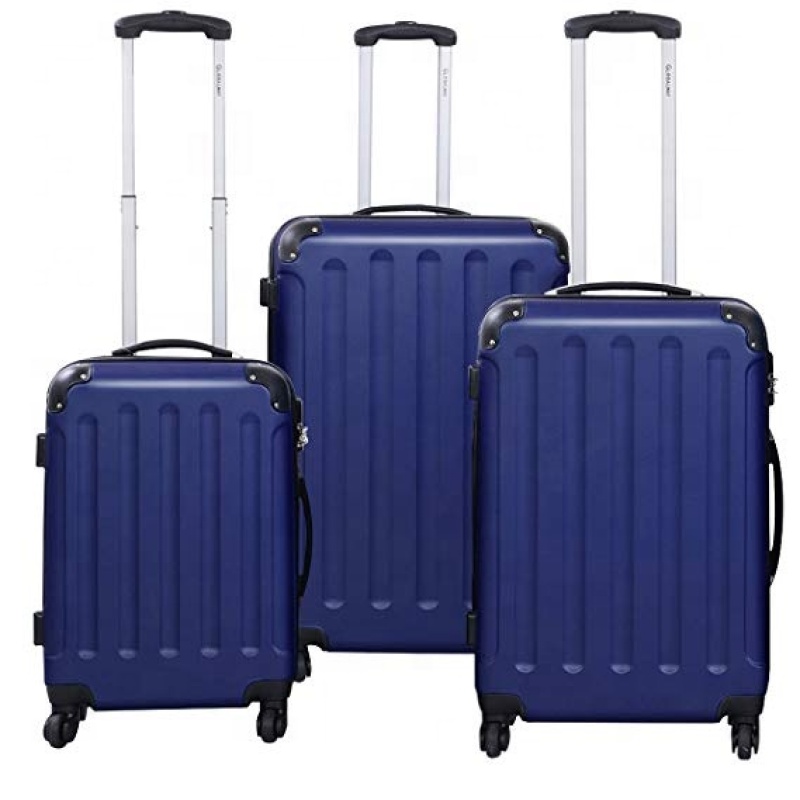 Fashion High Quality 3pcs ABS Trolley Suitcase Vintage Travel Luggage Sets On Wheels
