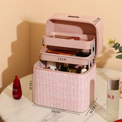 Custom Luxury Professional Toiletry Bag Makeup Boxes Cosmetic Cases Organizer