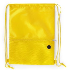 Custom promotional waterproof polyester drawstring bag sports backpack shoe gift bag with zipper pocket