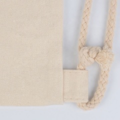 Custom Printing Eco Friendly Cloth Cotton Canvas Drawstring Bag Backpack With Logo
