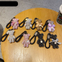 New Luxury Rhinestone Bear Keychain Woman Car Bag Pendant Key Chains Couple Gift Wholesale