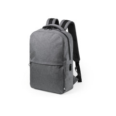 New Design RPET Recycled Material 600D Casual Backpack with USB Charge Pinghu Sinotex
