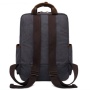 New style retro style leather canvas bag school wind canvas laptop backpack High Quality Multi-Pocket bag Low MOQ rucksack