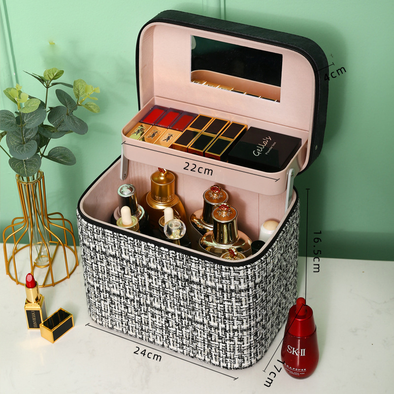 Custom Luxury Professional Toiletry Bag Makeup Boxes Cosmetic Cases Organizer