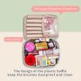Custom Printed Design Waterproof Large Women Makeup Toiletry Cosmetic Bag For Travel