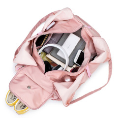 Wholesale Yoga Pink Duffle Bag Gym Sports Weekender  Duffel Bag With Custom Logo