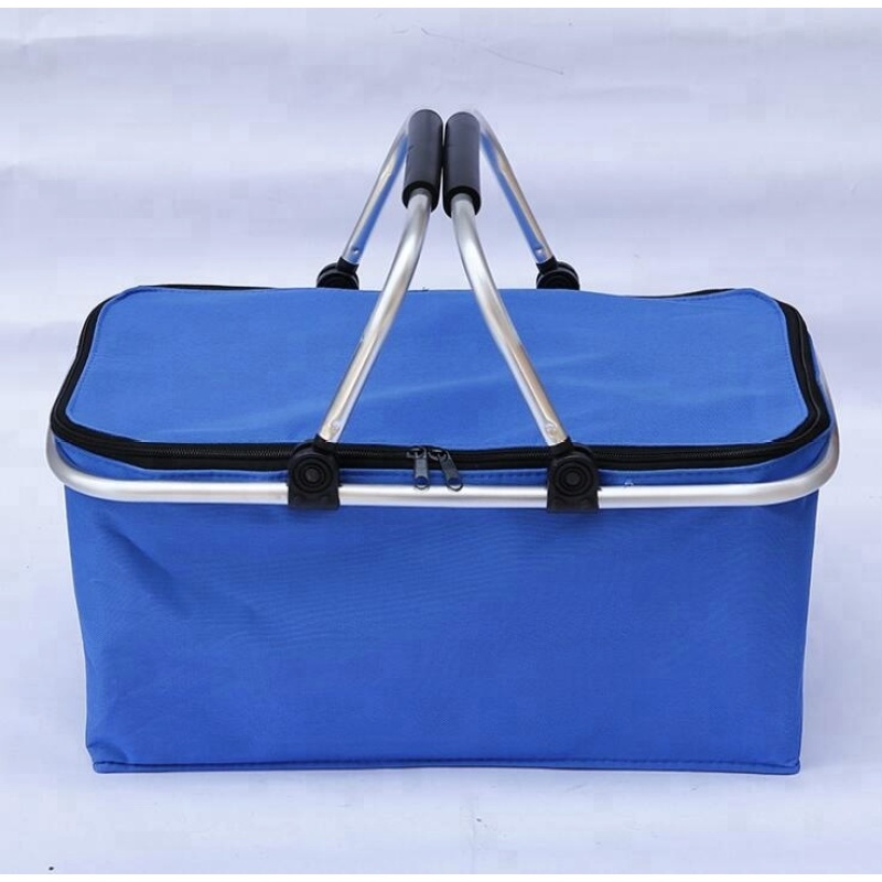 Large Capacity Insulated Camping Fishing Foldable Cooler Bag Picnic Cooler Basket