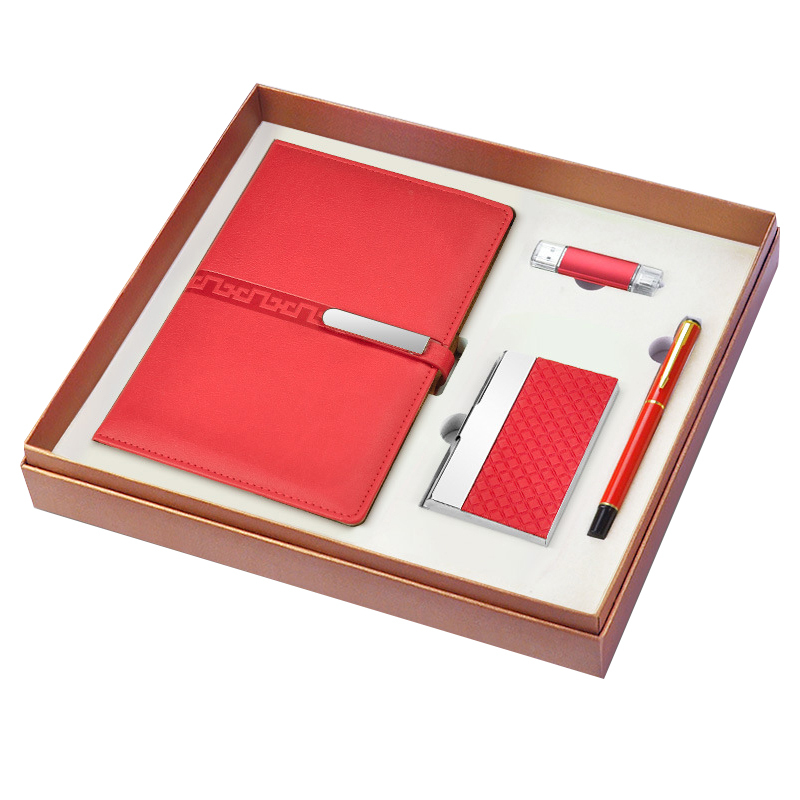 2022 Custom Luxury Leather Notebook Business Corporate Gift Set For Men