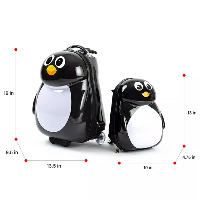 Custom Design Airport Travel 3D Trolley Bag Children Kids Suitcase Carry On Luggage