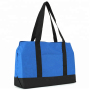 تخصيص شعار الأزرق الرياضة السفر واق من المطر حقيبة عالية الجودة الصالة الرياضية القماش الخشن حقيبة