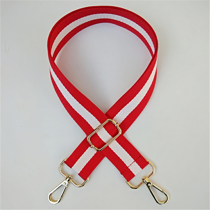 Custom Cotton Fabric Colorful Adjustable Woven Handbag Shoulder Bag Strap