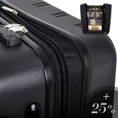 3 Piece Set Spinner ABS Luggage Expandable Travel Suitcase 20 24 28 inch