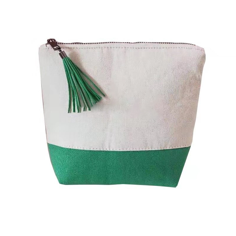 Fashionable Large Capacity Personalized Women's Travel Canvas Makeup Pouch Cosmetic Bag