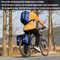 Multifunctional Large Capacity 3 in 1 Bike Trunk Bag Travel Bicycle Pannier Bags With Rain Cover