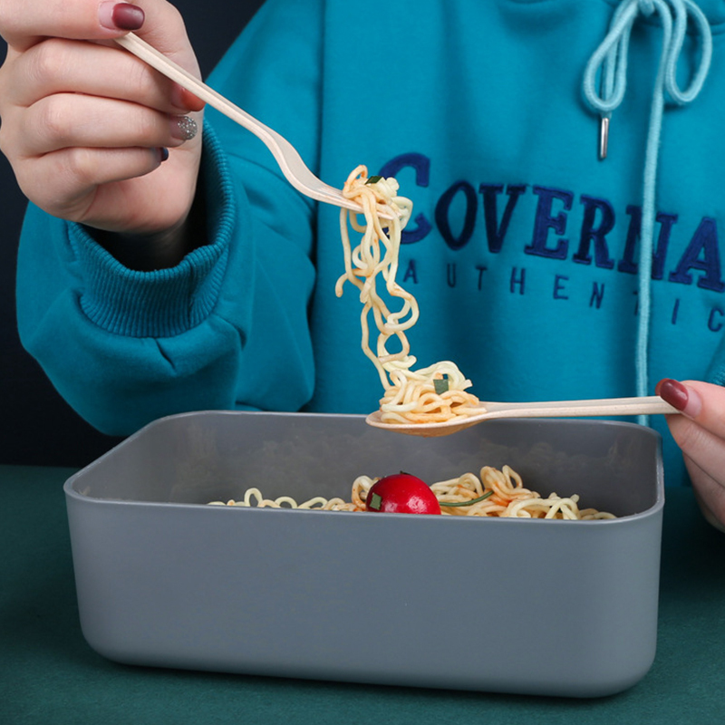 Custom Large Eco Friendly Amazon Wholesale Wheat Straw Kids School Bamboo Bento Lunch Box