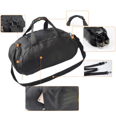 High Quality Large Luxury Travel Gym Bags Men Black Duffle Bag Backpack For Men