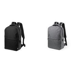 New Design RPET Recycled Material 600D Casual Backpack with USB Charge Pinghu Sinotex