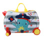 Abs 4 Wheels Kids Luggage Trolley Travel Cartoon Children Hand Suitcase Ride On Luggage