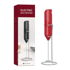 Wholesale Mini Automatic Electric Handheld Milk Frother Battery Operated Manual Beater Whisk Foam Maker Tea Coffee Plastic