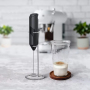 Wholesale Mini Automatic Electric Handheld Milk Frother Battery Operated Manual Beater Whisk Foam Maker Tea Coffee Plastic