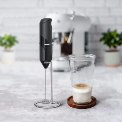 Wholesale Mini Automatic Electric Handheld Milk Frother Battery Operated Manual Beater Whisk Foam Maker Tea Coffee Plastic