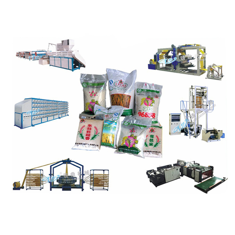 Automatic polypropylene PP woven rice cement bag sack making machine