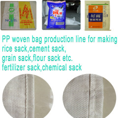 Poly gewebte Taschen PP-Flachgarn-Produktionslinie