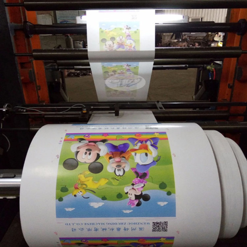 PP woven roll Polypropylene tube fabric flexographic printing machine price