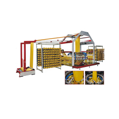 Bolsa de cemento automática estándar de exportación, máquina de tejer de telar circular con 6 lanzaderas