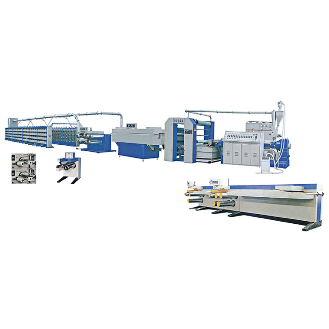 PE plastic flat yarn/ drawing tapes extrusion machine line , PP,HDPE