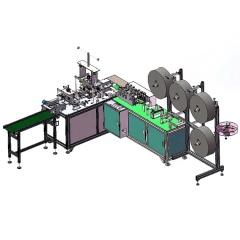 Equipo de máquina para fabricar mascarillas de 3 capas para la producción de mascarillas médicas