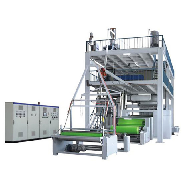 Línea de producción simple de máquina automática de fabricación de telas no tejidas sopladas por fusión