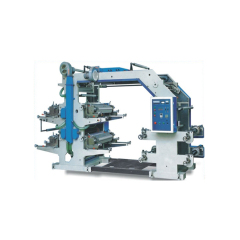 Автоматическая флексографская печатная машина для бумажной пленки, полипропиленового тканого мешка, 4 цвета