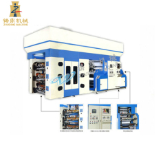 Máquina de impresión flexográfica de 6 colores tejida pp automática Zhuding