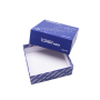 Wholesale Luxury Custom Logo Cardboard Blue Packaging Sleeve Cover and Base Gift Box