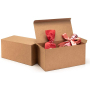 Theme party high quality rectangular kraft paper gift box cupcakes with lid paper box
