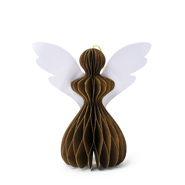 Exquisite cartoon Christmas party decoration paper angel shaped honeycomb ball