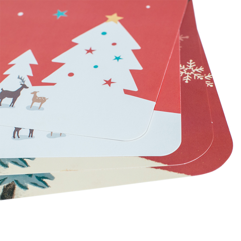 New Selling Wholesale Customized Christmas Party Paper Disposable Placemats