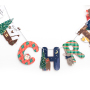 Multicolor pennant decoration large opening banner rope happy birthday banner lattice pull flag decoration