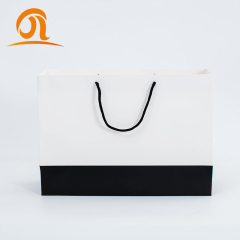 Promotion Custom Printing Christmas Festival Logo Presents Gift Shopping Paper Bag with Drawstring